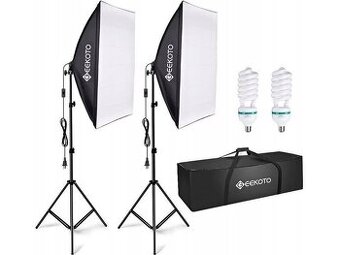 Softbox - osvětlovací sada (2ks) pro foto studio. Nový