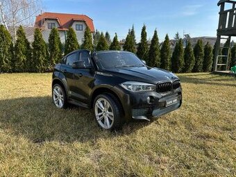 Elektrické autíčko BMW X6 M dvoumístné XXL lakované černé