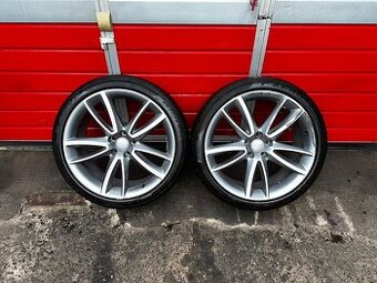 Original 2x ALU kolo Audi 20" 9J ET37 pneu 265/35/R20
