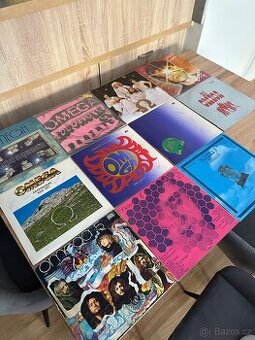 LP desky OMEGA – 11 ks, 9x originál podpisy celé kapely