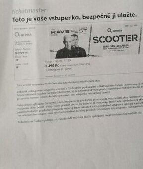 Scooter v O2 Aréně 25.10. 2025