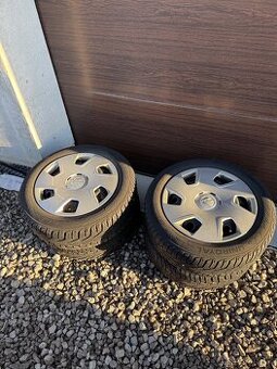 Plechové kola 5x100, zimni pneu 185/60/R15