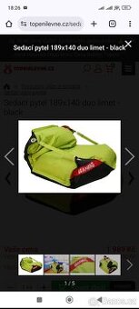 Sedací vak Beanbag, rozkládací postel, kreslo