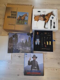 1/6 Kevin Costner. Tanec s vlky. Figurka.Kůň. DID.DRAGON