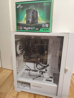 Corsair vodní chlazení + PC case + 3 větráky + zdroj 750w
