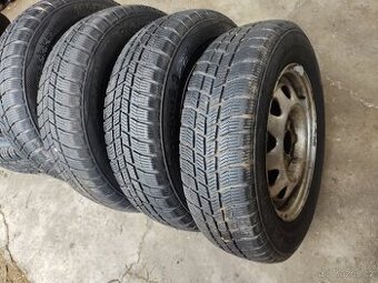 165/70 R13 ZIMNÍ PNEU polaris + DISKY 4X100mm FELICIA