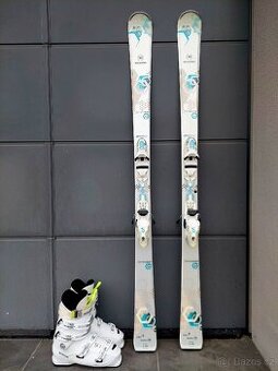 Dámské lyže ROSSIGNOL TEMPTATION, 168 cm + lyžáky