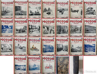 Svázaný ročník VI. časopis Motor (Motocykl) 1927 veteráni
