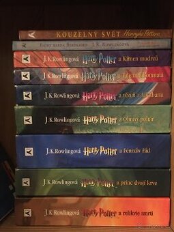 Harry Potter 7 dílů nejstarší vydání plus dodatkové knihy
