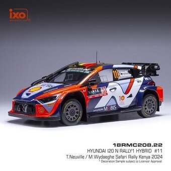 Modely Hyundai i20 Rally1 1:18 IXO