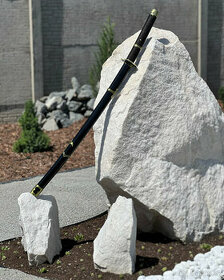 Luxusní černá Katana - samurajský meč na zeď - 1