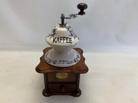 Porcelánový stolní mlýnek na kávu - Cibulák velký č.8 - 1