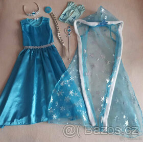 Frozen-Ledové království, Elsa-kostým (šaty,plášť) a doplňky - 1