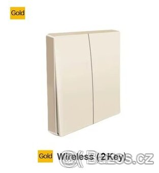Aqara (Xiaomi) bezdrátový vypínač, dvouklapák.