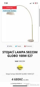 Stojací lampa Globo lighting 58223 - 1