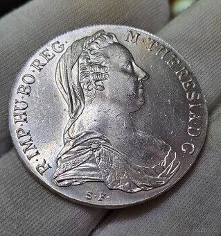 Krásný Stříbrný tolar Marie Terezie 1780s.f.