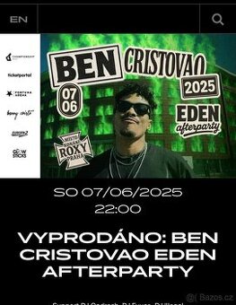 Afterparty po Edenu - Ben Cristovao