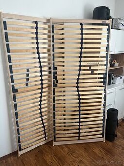 2x Pevný lamelový rošt DOUBLE T5 - 90x200 cm