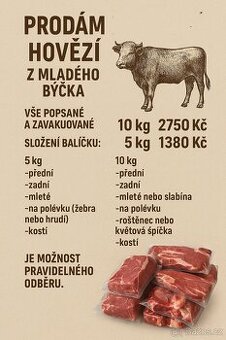 Domácí hovězí maso