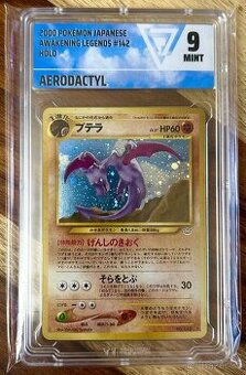 JP Pokemon Card Aerodactyl #142 Awakening Legends VGRADING9