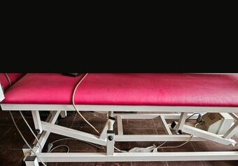 Elektrické Masážní lehátko 1 motor růžové