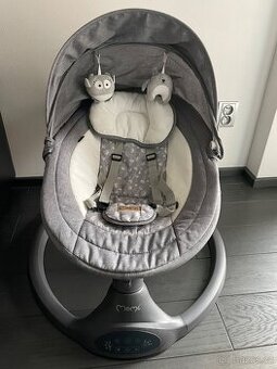 Elektrické houpátko MoMi Kenani tmavě šedà