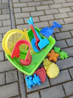 Vozík a příslušenství na písek