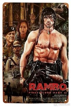 kovová cedule Rambo