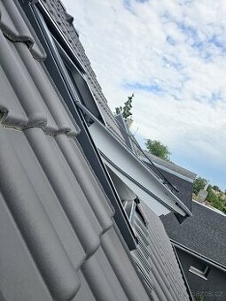 Velux venkovní clona + vnitřní plisé