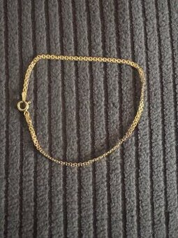 Zlacený stříbrný náramek dámský.