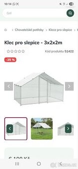 Klec pro slepice 3x2x2