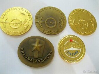 SVAZARM - PLAKETY z roku 1966 4 ks