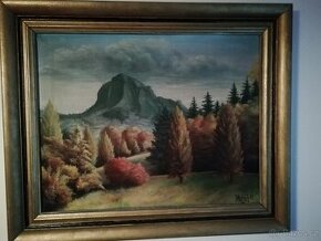 Obraz Bořně - olejomalba Václav Mairych 1953