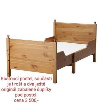 Rostoucí postel Ikea Leskvik / Leksvik