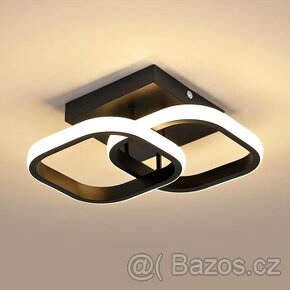 Moderní LED svítidlo - černé/bílé - čtverce