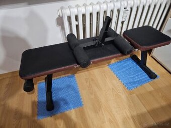 Prodám posilovací lavici a sady činek
