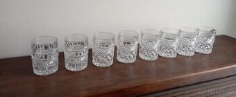 Luxusní masivní retro skleničky na whisky / koňak