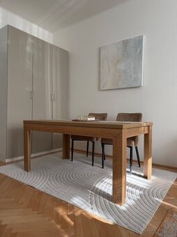 Rozkládací jídelní stůl dub 160-200 x 90 cm