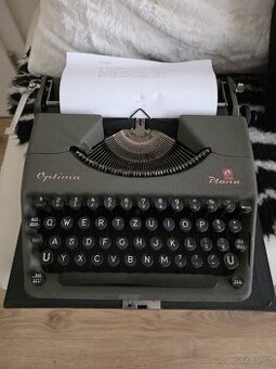 Retro psací stroj Optima Plana 50' léta