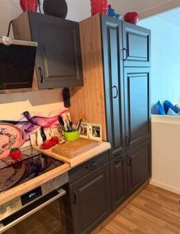 Moderní venkovská šedá linka se spotřebiči,6593