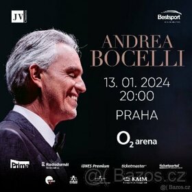 ANDREA BOCELLI Praha 13.1.2024 lístky