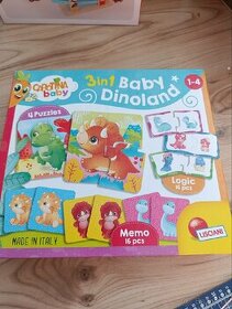 Hra 3v1 pro batolata Baby logic Dinoland
