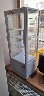 Maxima chladící vitrína s displejem - 98 l - bíla
