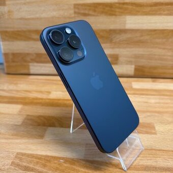 iPhone 15 Pro 256GB, modrý Titan, eSIM (rok záruka)