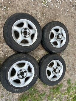 Sada litá kola 4x100 r13 s letním pneu 165/70 r13