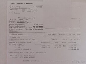 Elektrokolo Apache Matta