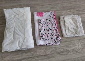 Sada detskeho lozniho pradla (polstar, perina, 2x povleceni)