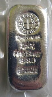 Argor HERAEUS 250g,500g stříbrné investiční slitky