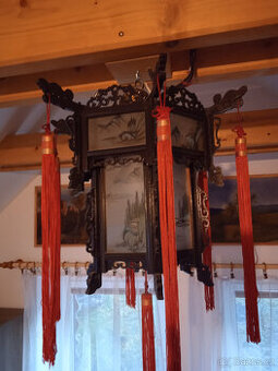 Prodám levně ručně malovaný čínský lustr