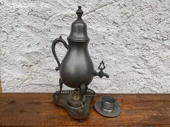 Cinova konvice, dzban na kavu, caj, podsalek